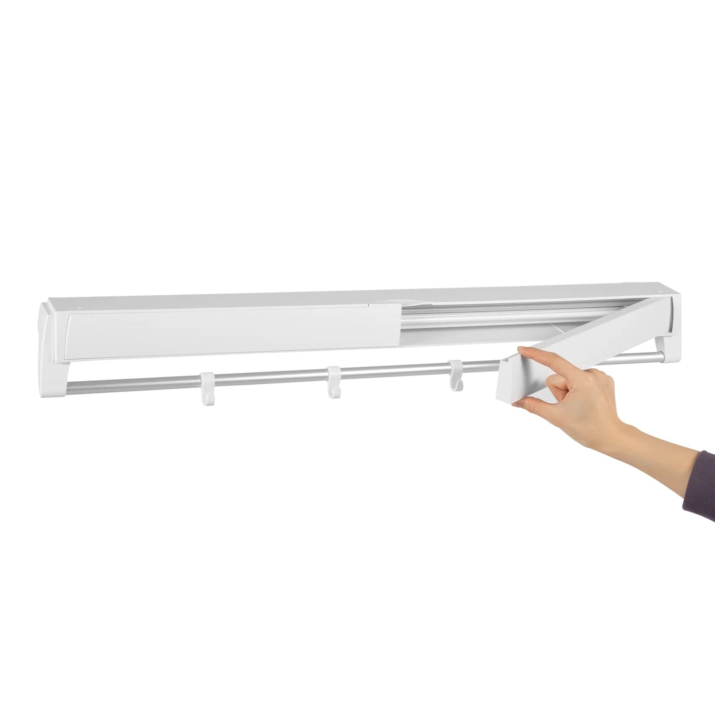 Wall Mounted Hanger 7 Drying Rods Clothes Rack