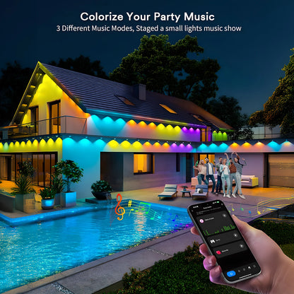 Permanent  Smart Outdoor Lights with Scene Modes  for  All Holiday