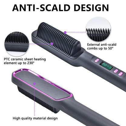 Electric Hot Comb Multifunctional Hair Straightener