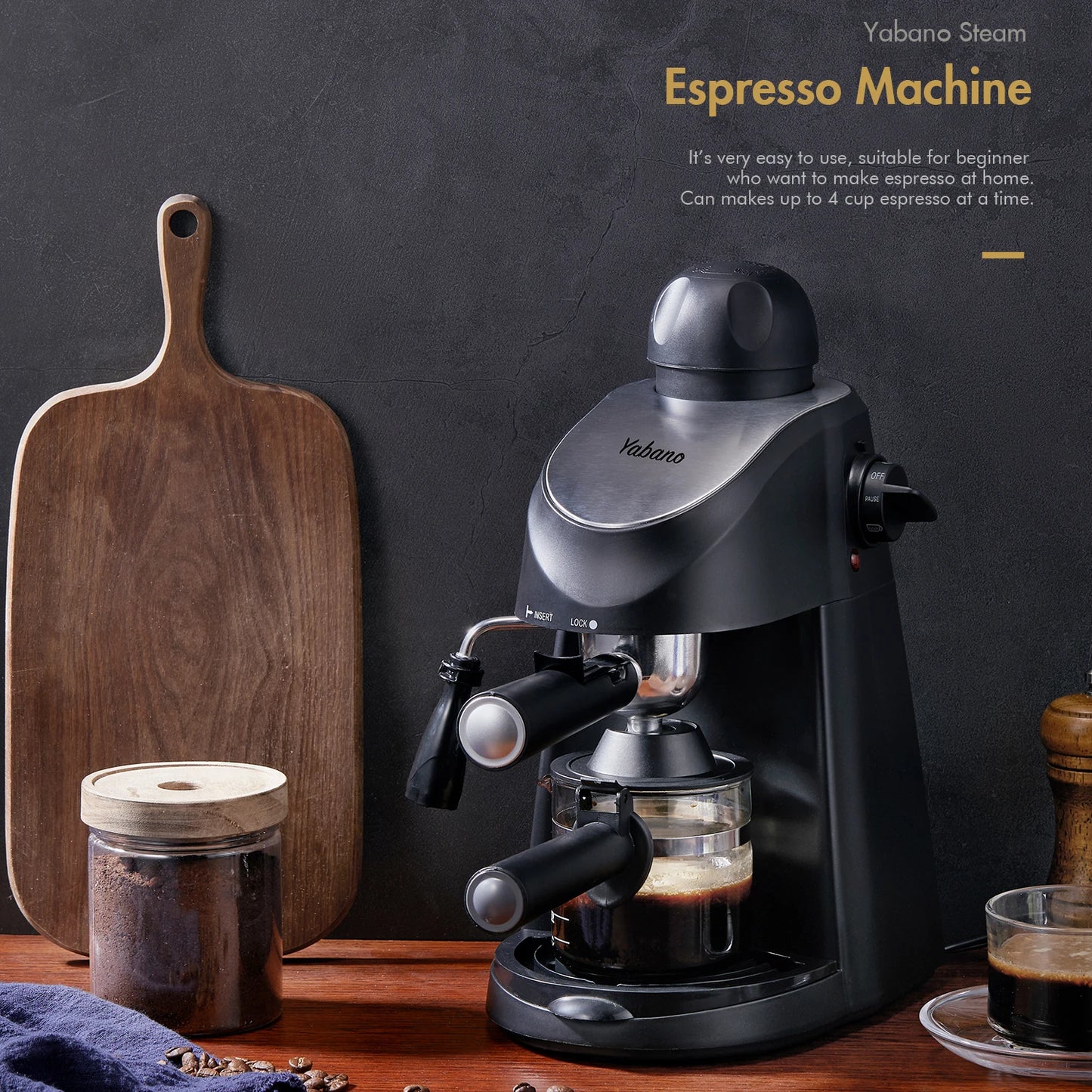 3.5Bar Espresso, Cappuccino and Coffee Make Machine with Milk Frother