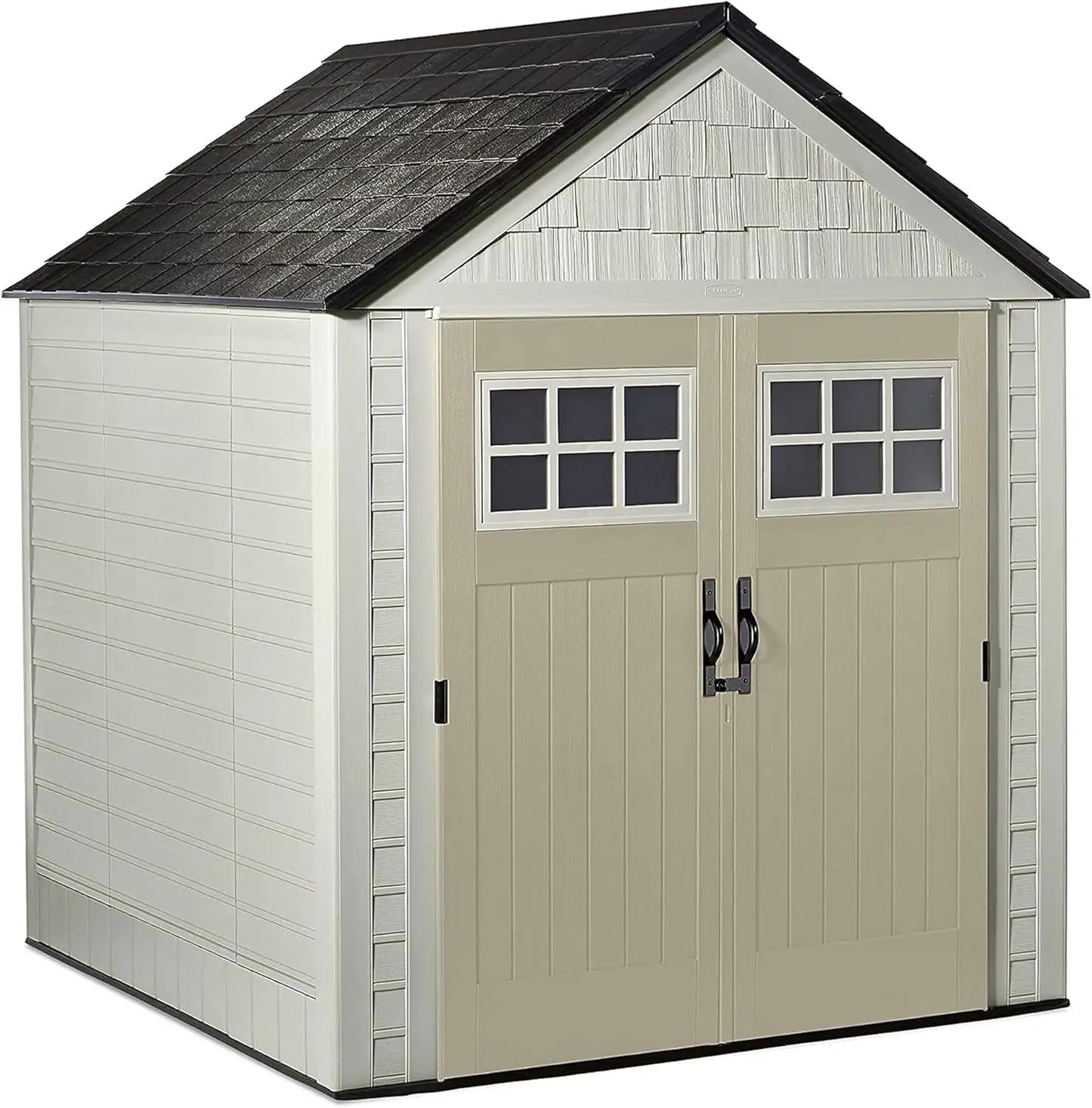 7 x 7 Foot Durable Weatherproof Resin Outdoor Storage Shed