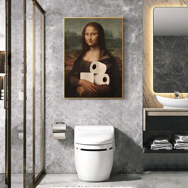 Funny Bathroom Toilet Posters Wall Art Decor