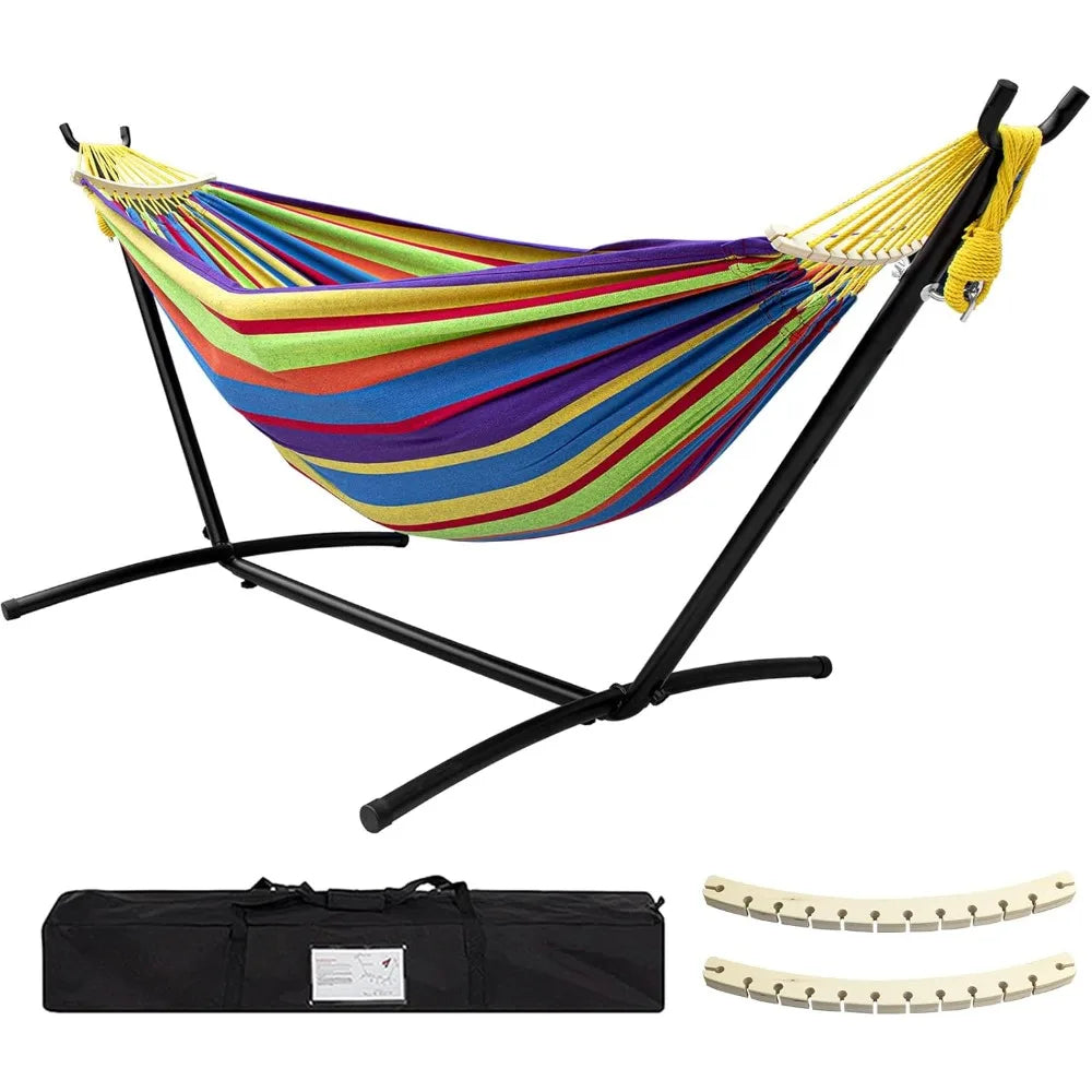 Hammock with Stand Included 450lb Capacity Steel Stand