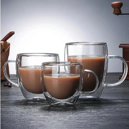 Heat Resistant Double Wall Glass Cup