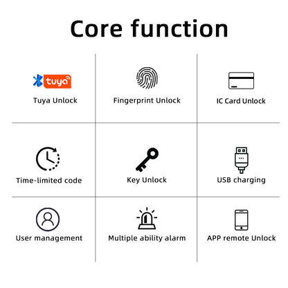 Digital Electronic Fingerprint Door Lock with Password/Key/IC Card/ Smartlife/APP Unlock