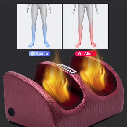 Electric Foot Massager Heating Therapy Hot Compression