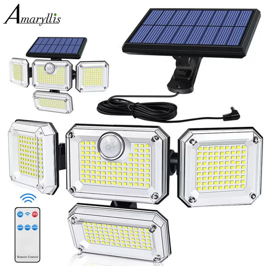 20w  Waterproof Solar Light  Wide Angle With 3 Mode