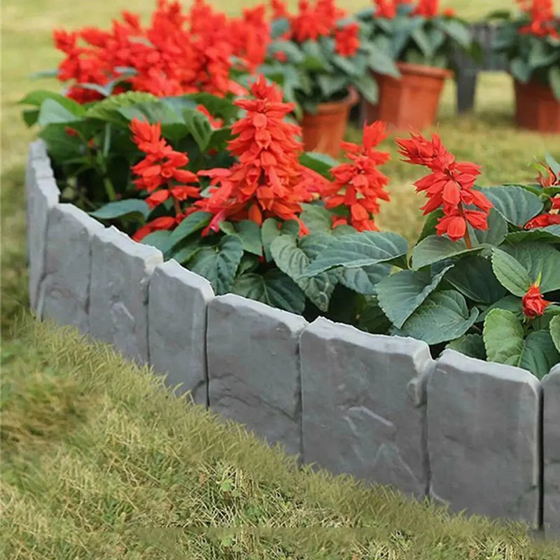 5 or 10pcs Garden Fence Imitation Stone Plant Support