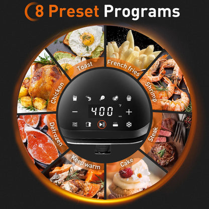 4.5 L Air Fryer with Digital LED Touch Screen