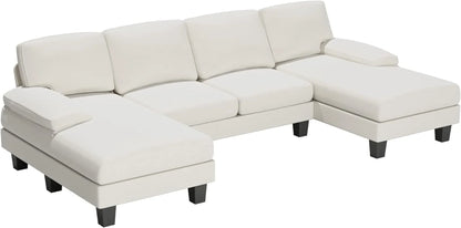 Convertible Sectional Sofa Couch,  , 4-Seat Sectional Sleeper Sofa