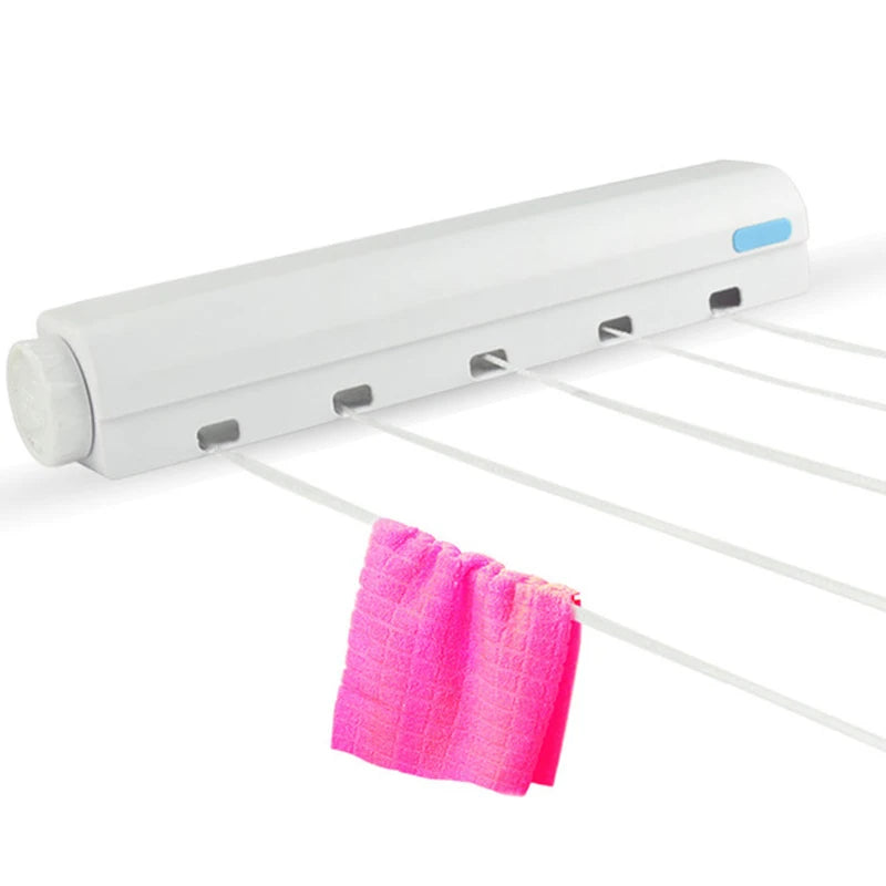 Retractable Indoor Clothesline Drying Hanger Wall Mounted Clothes