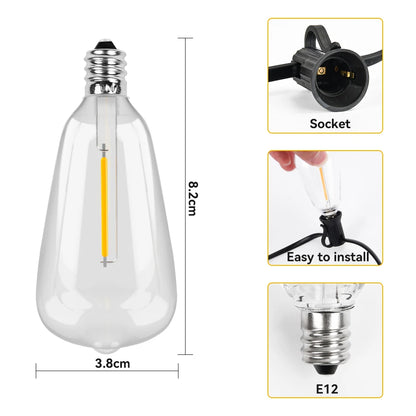 LED  Outdoor String Light 50FT 100FT