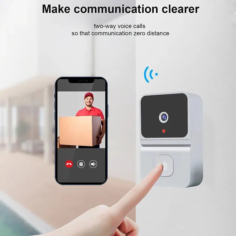 Wireless Doorbell WiFi Outdoor HD Camera Security with Night Vision