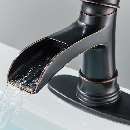 Waterfall Bathroom Faucet with Single Handle