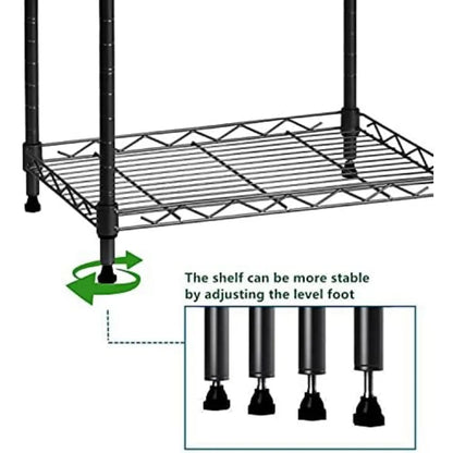 Adjustable 6 Wire Shelving Steel Storage Rack