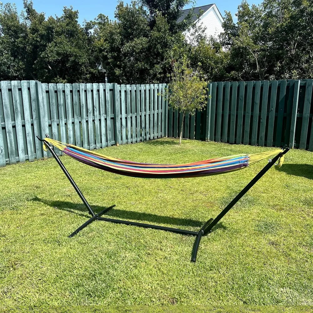 Hammock with Stand Included 450lb Capacity Steel Stand