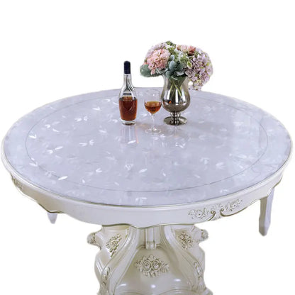 Round Tablecloth Waterproof Transparent Soft Plastic