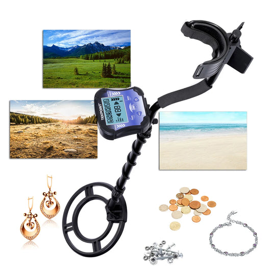 Adjustable Waterproof 10 inch Metal  & Gold Detector