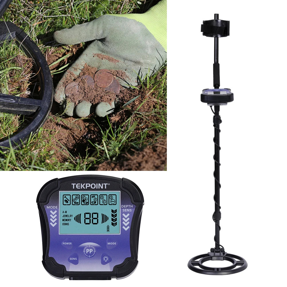 Adjustable Waterproof 10 inch Metal  & Gold Detector