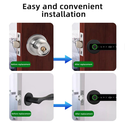 Digital Electronic Fingerprint Door Lock with Password/Key/IC Card/ Smartlife/APP Unlock