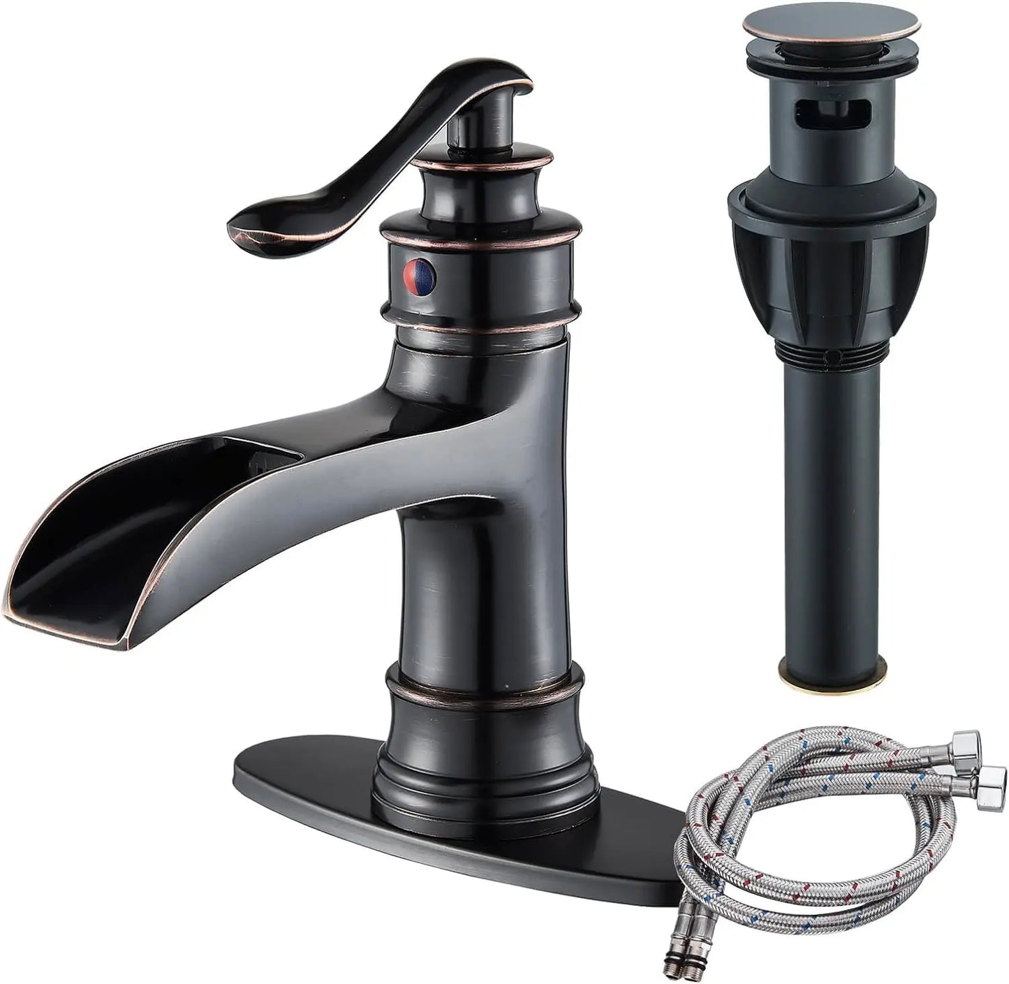 Waterfall Bathroom Faucet with Single Handle