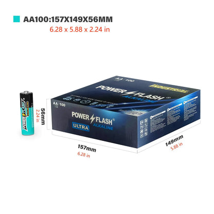 AA 100 pcs Alkaline Long-Lasting Batteries