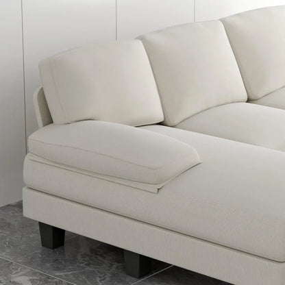 Convertible Sectional Sofa Couch,  , 4-Seat Sectional Sleeper Sofa