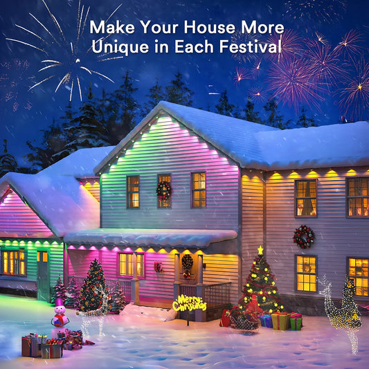 Permanent  Smart Outdoor Lights with Scene Modes  for  All Holiday