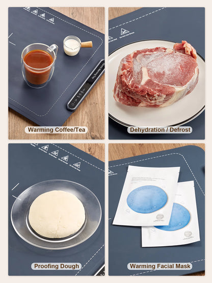 Fast Heating Full Surface Electric Warming Tray,  with 3 Temperature Control