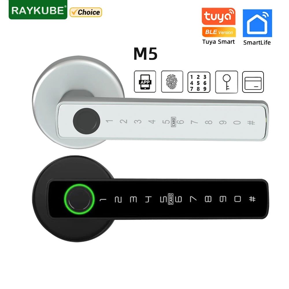 Digital Electronic Fingerprint Door Lock with Password/Key/IC Card/ Smartlife/APP Unlock