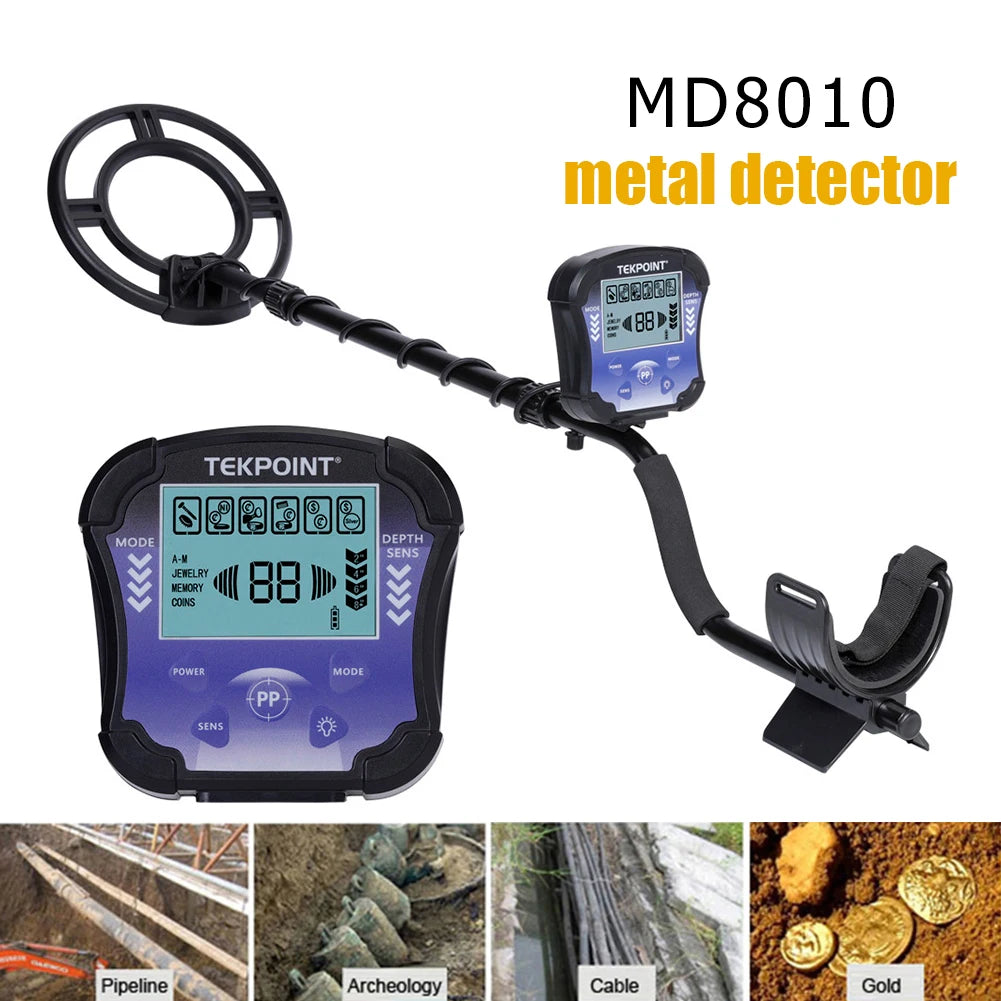 Adjustable Waterproof 10 inch Metal  & Gold Detector