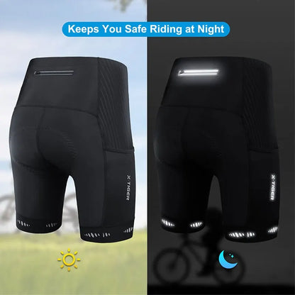 Men Cycling Shorts with Back Pocket 5D Gel Padded